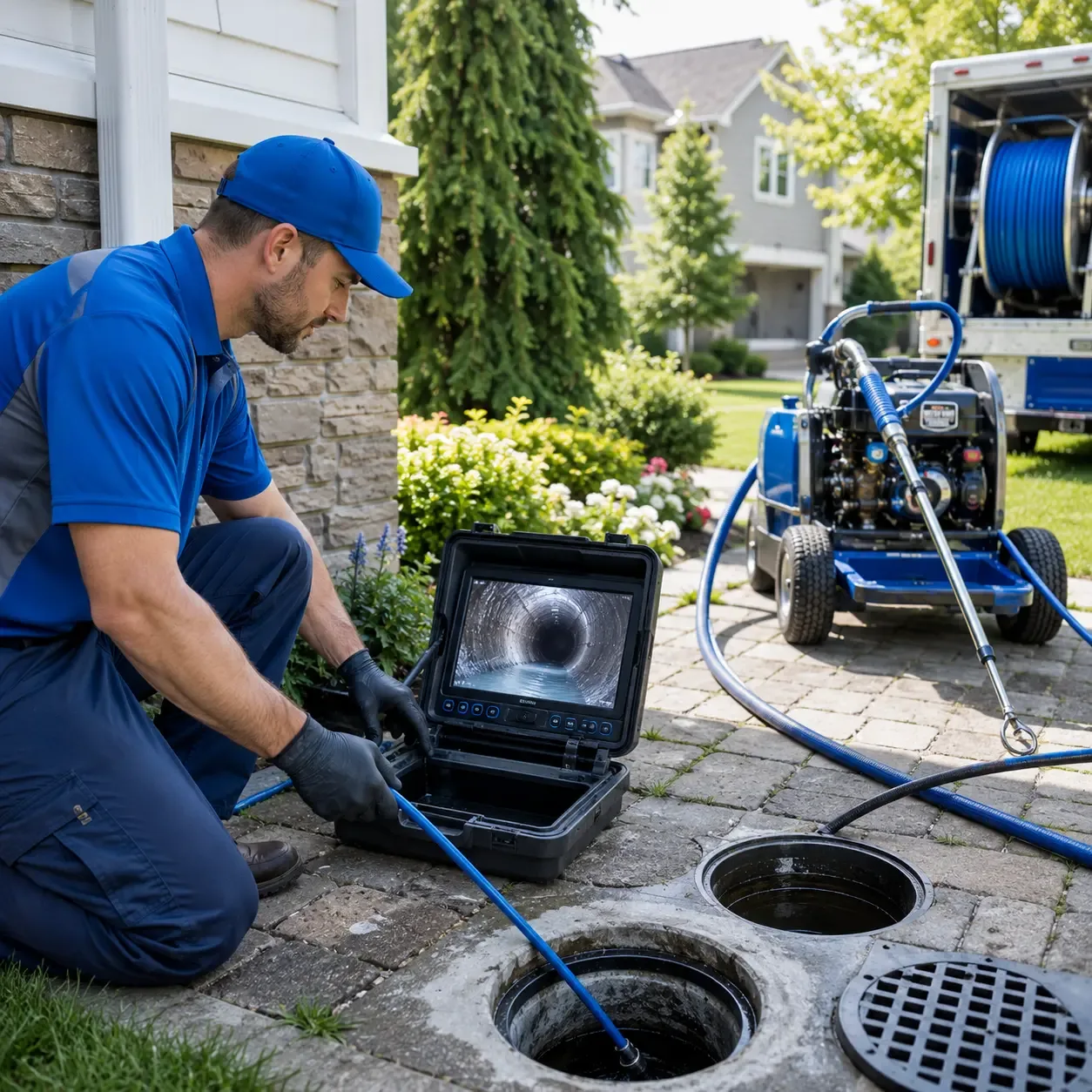 Outdoor drain cleaning professionals serving Papineau, IL