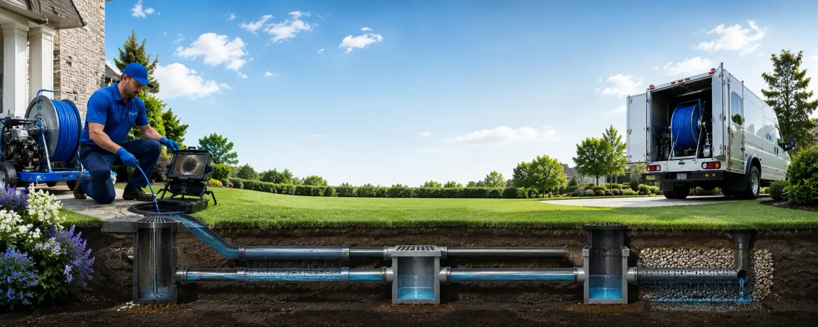 Outdoor drain cleaning information for Papineau, IL